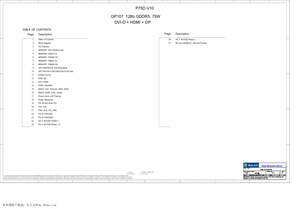 显卡电路图纸_GALAX GTX 1050 Ti P75D r. V10(1)_显卡电路图.pdf_第1页