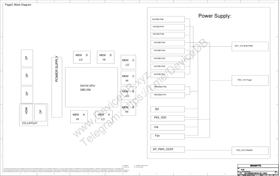 显卡电路图纸_www.Schematic_GV-N3060VISION_OC-12GD_PG190-A02_REV_1.01_显卡电路图.pdf_第2页