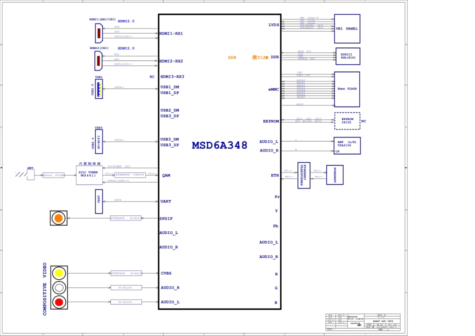 HZ32A35_ZB_8502_A _ 00. Block D_海信液晶电视8959主板电路原理图_A.pdf_第1页