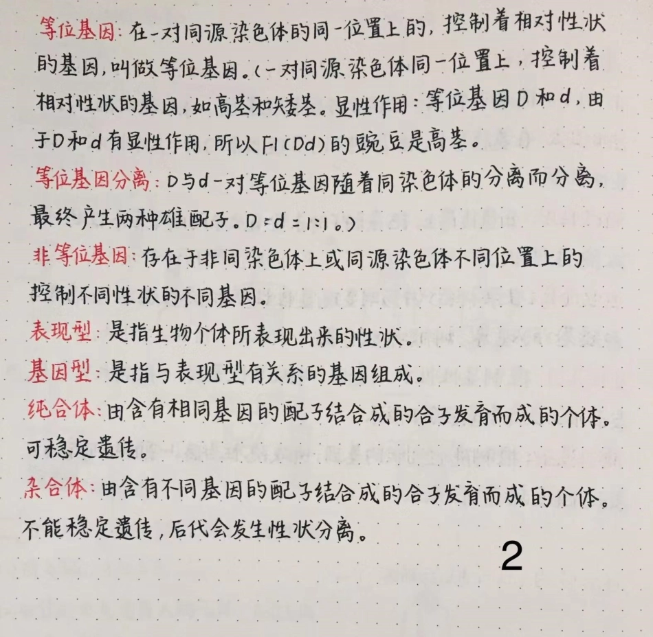 高中生物遗传知识总结，这部分知识比较重要，要牢记高中生物 生物.pdf_第2页