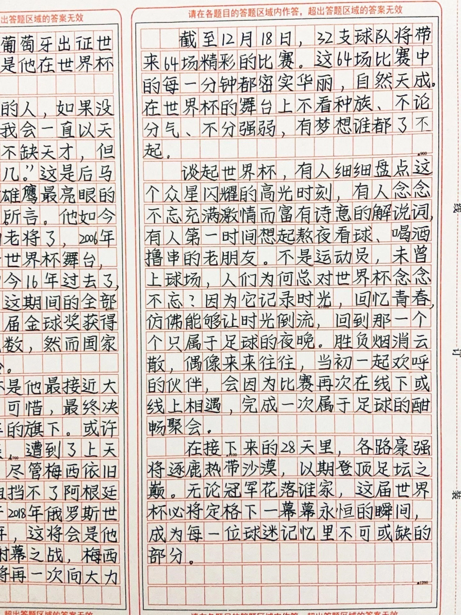 关于震撼人心的世界杯文章《光阴里有故事，足球里看人生》作文.pdf_第3页