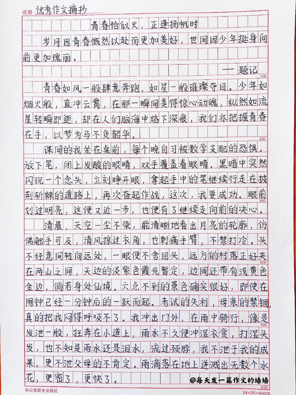 你怕什么呢？往前冲才是青春，向阳盛开才是我们作文 青春.pdf_第1页