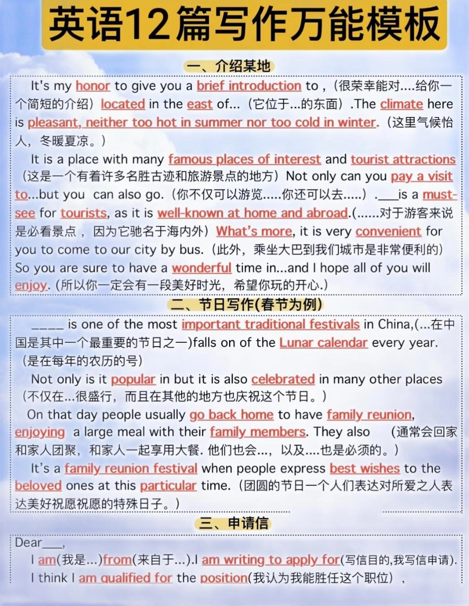 要不要信我一次，背熟这些你的英语作文就真的厉害了英语 作文素材 知识点总结 英语作文.pdf_第1页