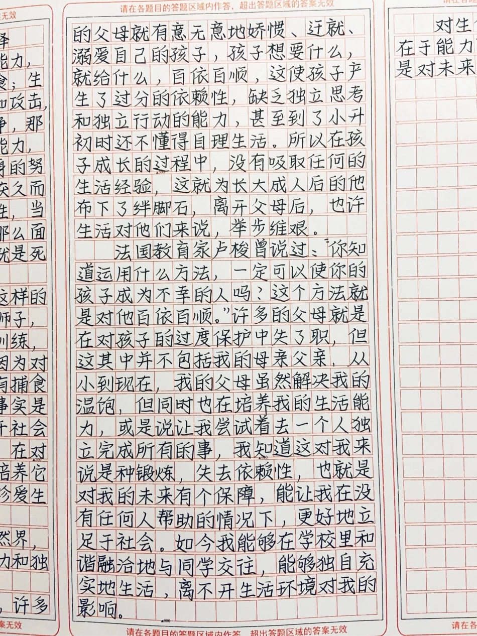 优秀作文《对生命更完美的诠释》对生命对教育更完美的诠释，在于能力的培养，而溺爱和依赖则是对未来最大的阻挠作文.pdf_第3页