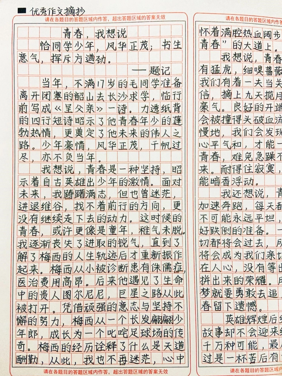 优秀作文《青春，我想说》愿你走出半生，归来仍是少年作文.pdf_第1页