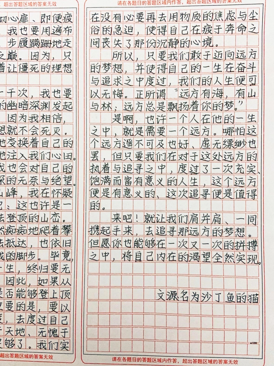 这篇作文太棒了！我相信只要生命不息，梦想就不会破灭。它只是在接连不断地变换着自己的形态，一次又一次地注入我们心田作文 高中.pdf_第3页