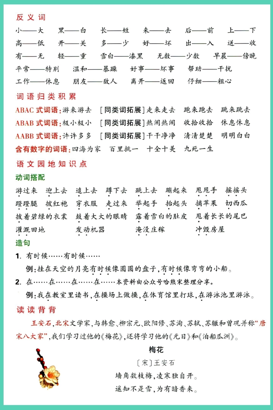 二年级期中1-4单元重点要点背记。二年级上册语文 期中考试 知识点总结 必考考点 期中复习.pdf_第3页