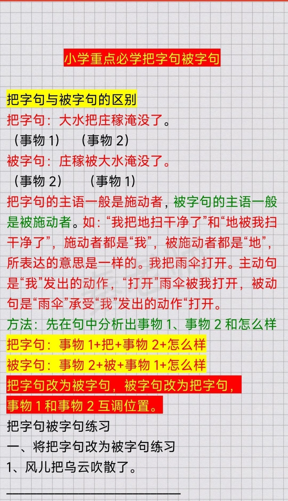 二年级三年级小学必学把字句被字句。小学语文 必考考点 知识推荐官 学习资料 必考题易错题 期中期末必考题易错题.pdf_第1页