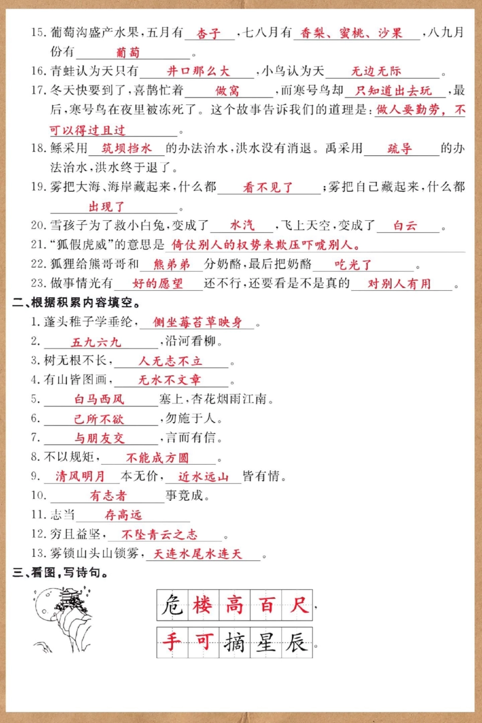 二年级上册期末重点专项复习。期末复习 二年级上册语文 必考考点 二年级 二年级语文.pdf_第3页