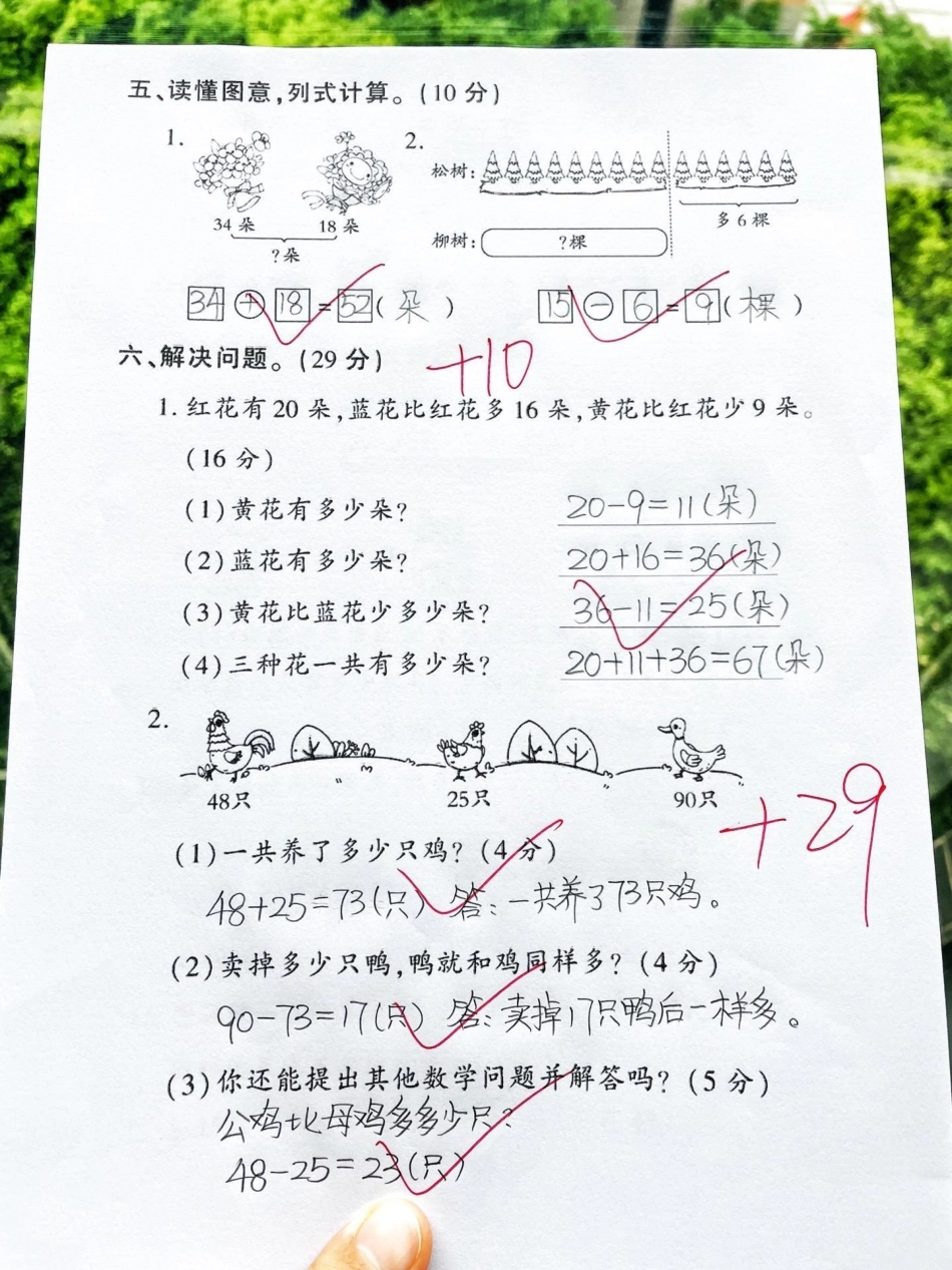 二年级上册数学第二单元综合测试卷‼。二年级数学上册第二单元综合检测卷来啦‼二年级上册数学 二年级数学 图文种草机 单元测试卷 二年级数学上册.pdf_第3页