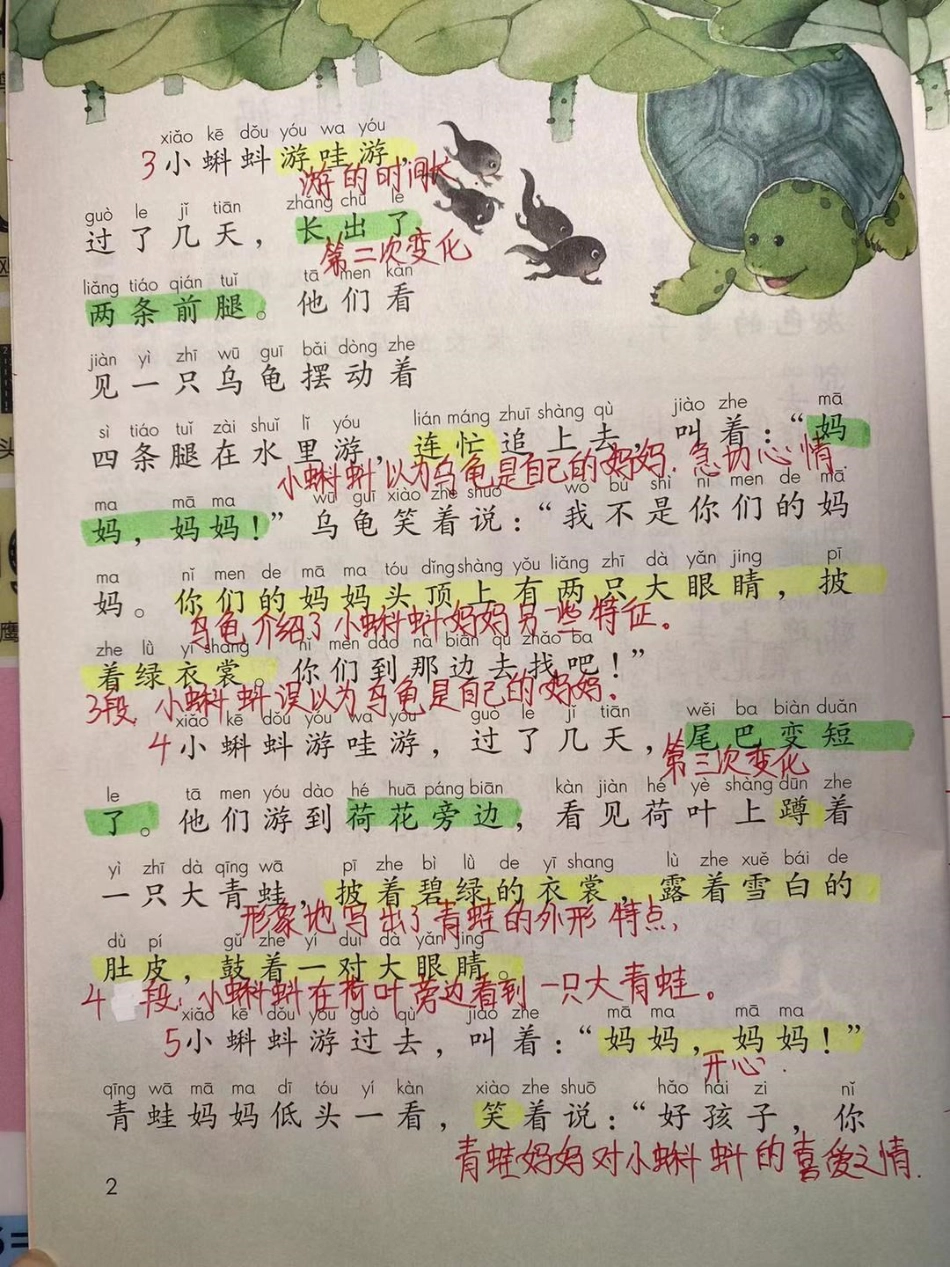 二年级上册语文，1～3课同步笔记.pdf_第2页