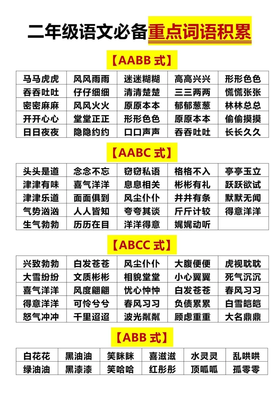 二年级上册语文必备词语积累‼。二年级上册语文 二年级 二年级语文上册 二年级语文 二年级语文上册知识归纳.pdf_第2页