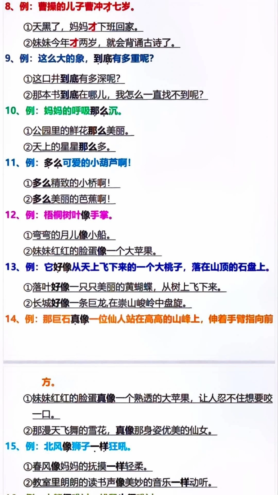 二年级上册语文必考仿写句子专项汇总小学知识点归纳 知识点总结 学习 二年级仿写句子.pdf_第2页