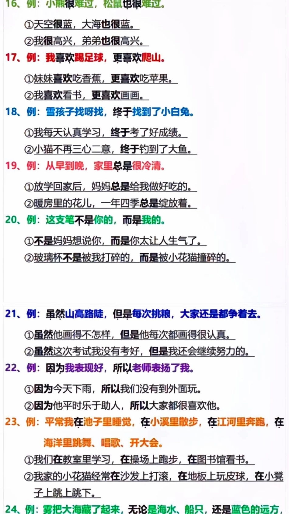 二年级上册语文必考仿写句子专项汇总小学知识点归纳 知识点总结 学习 二年级仿写句子.pdf_第3页