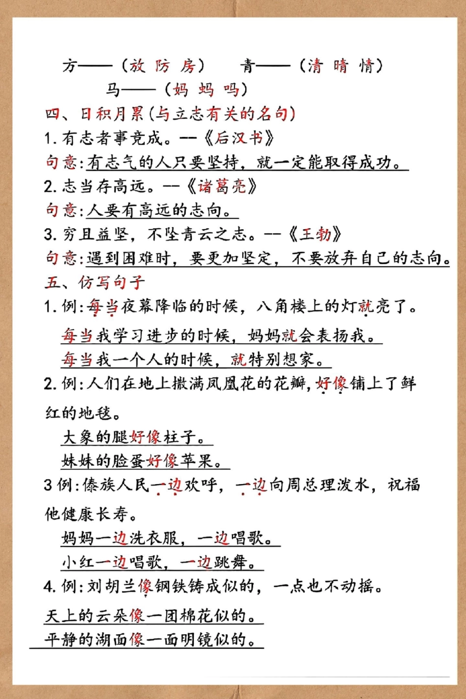 二年级上册语文第六单元考点汇总。二年级上册语文 二年级 知识点总结 必考考点 二年级语文上册知识归纳.pdf_第3页