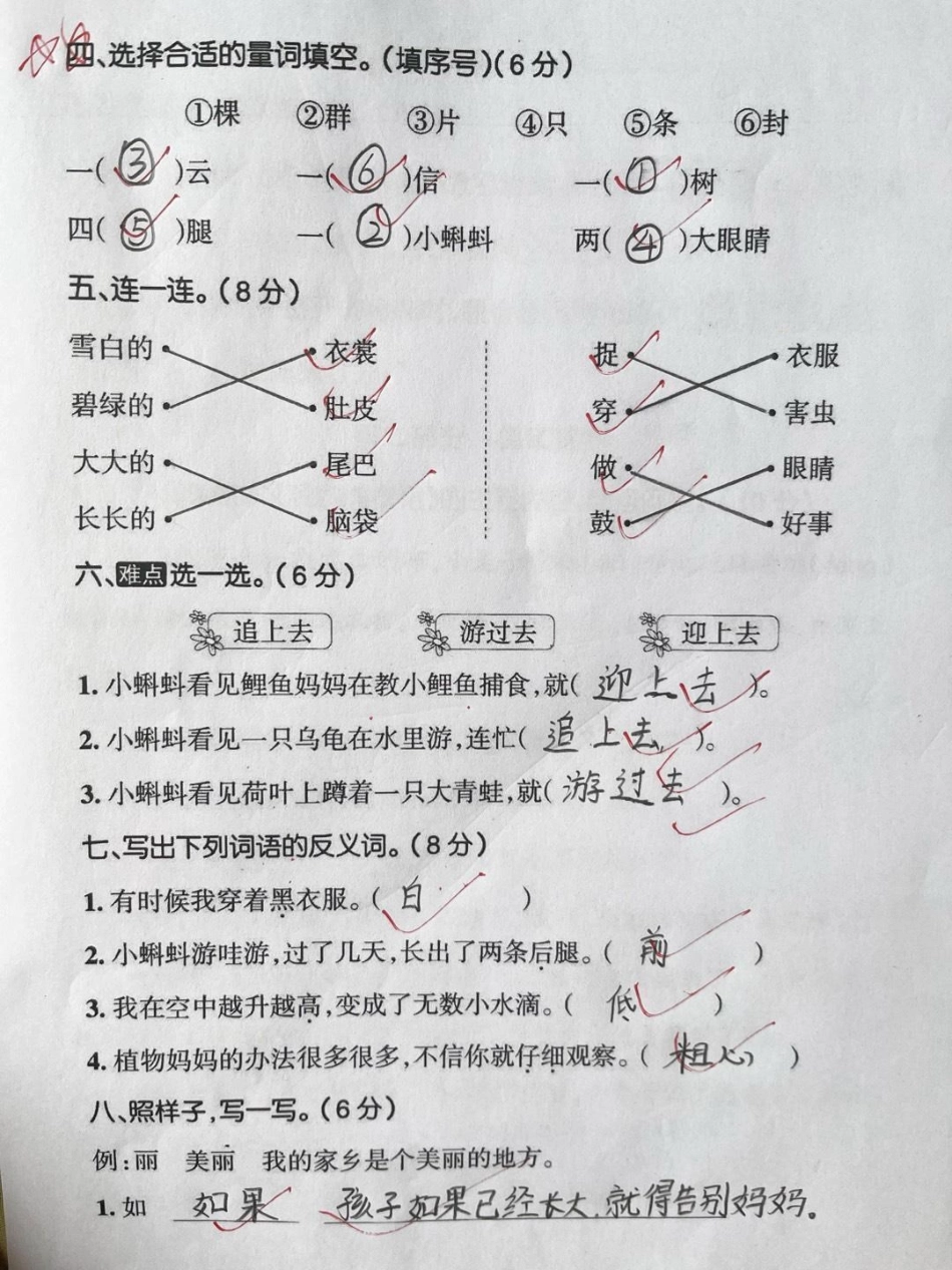 二年级上册语文第一单元测试题第一单元测试卷 二年级语文 学习辅导资料 学霸秘籍 小学试卷分享.pdf_第2页