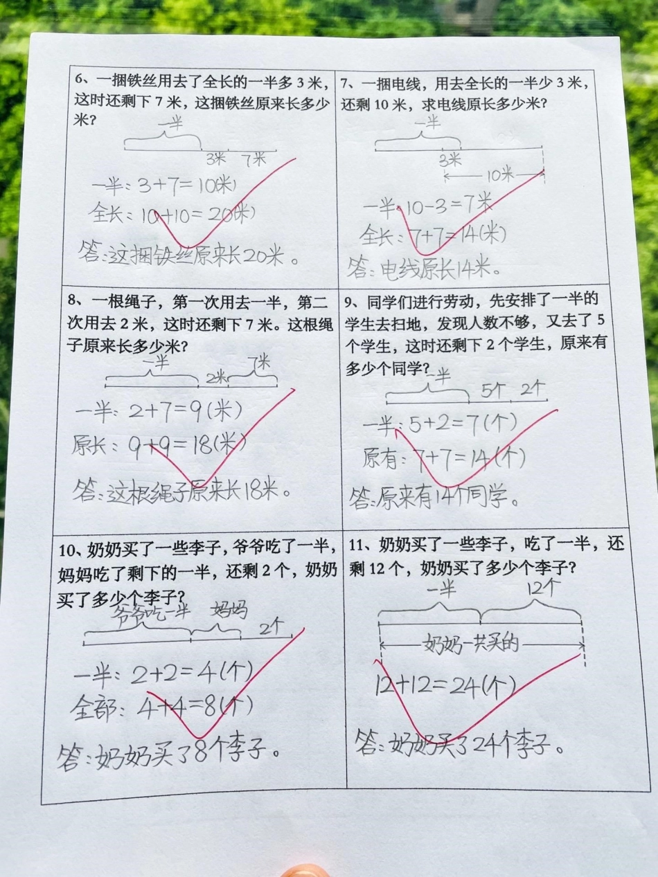 二年级数学上册常考易错题总结‼。二年级上册数学常考易错题总结。一半问题思维训练题‼二年级数学  二年级上册 二年级数学易错题 二年级数学上册 图文种草机.pdf_第3页