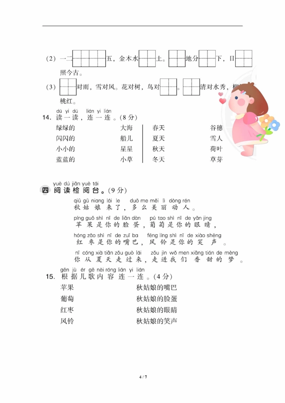 期中摸底考试归纳总结计划一年级语文上册期。一年级重点知识归纳 家有小学生 一年级语文上册 一年级 生字.pdf_第3页