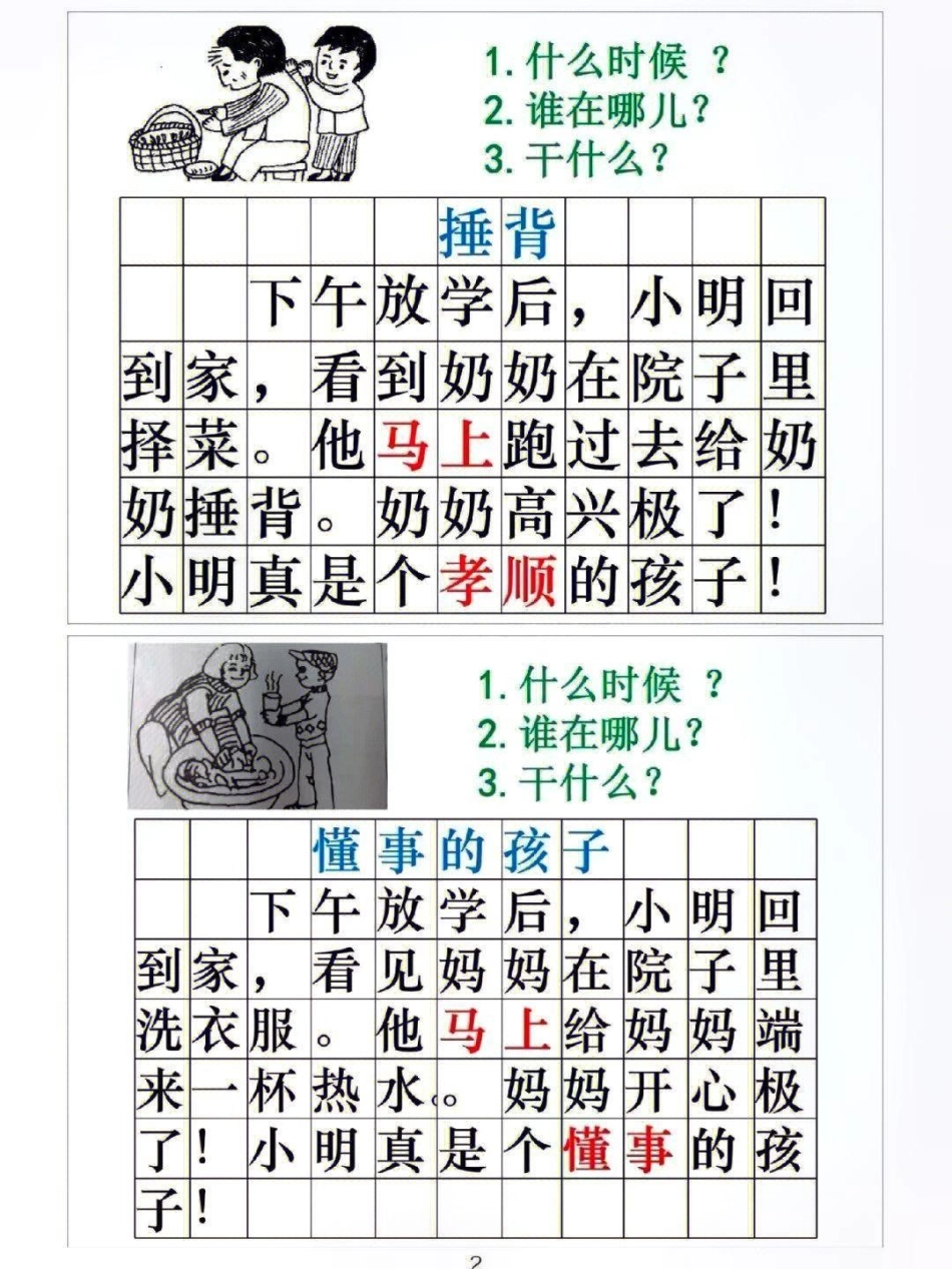 一二年级常考看图写话整理归纳  教育 知识点总结 小学语文资料分享.pdf_第1页