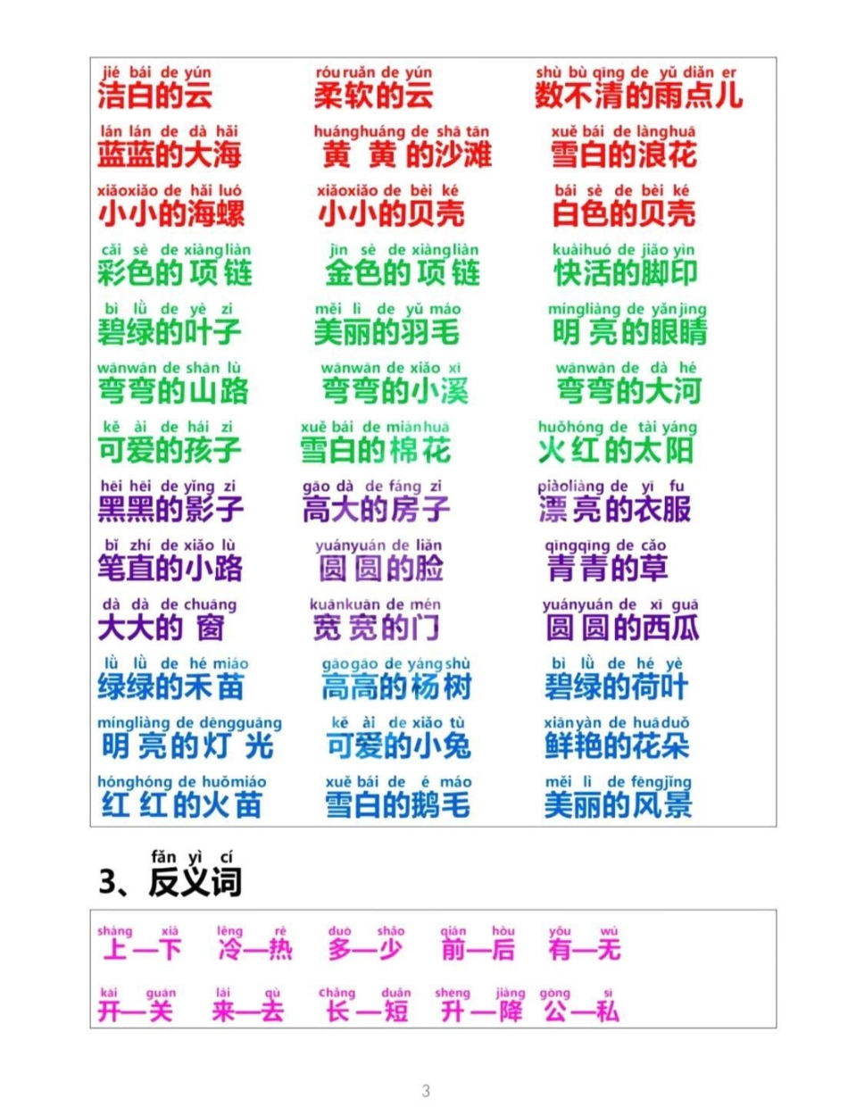 一年级 涨知识 知识点总结 二年级 期末  小学语文 家庭教育 520宠爱季.pdf_第3页