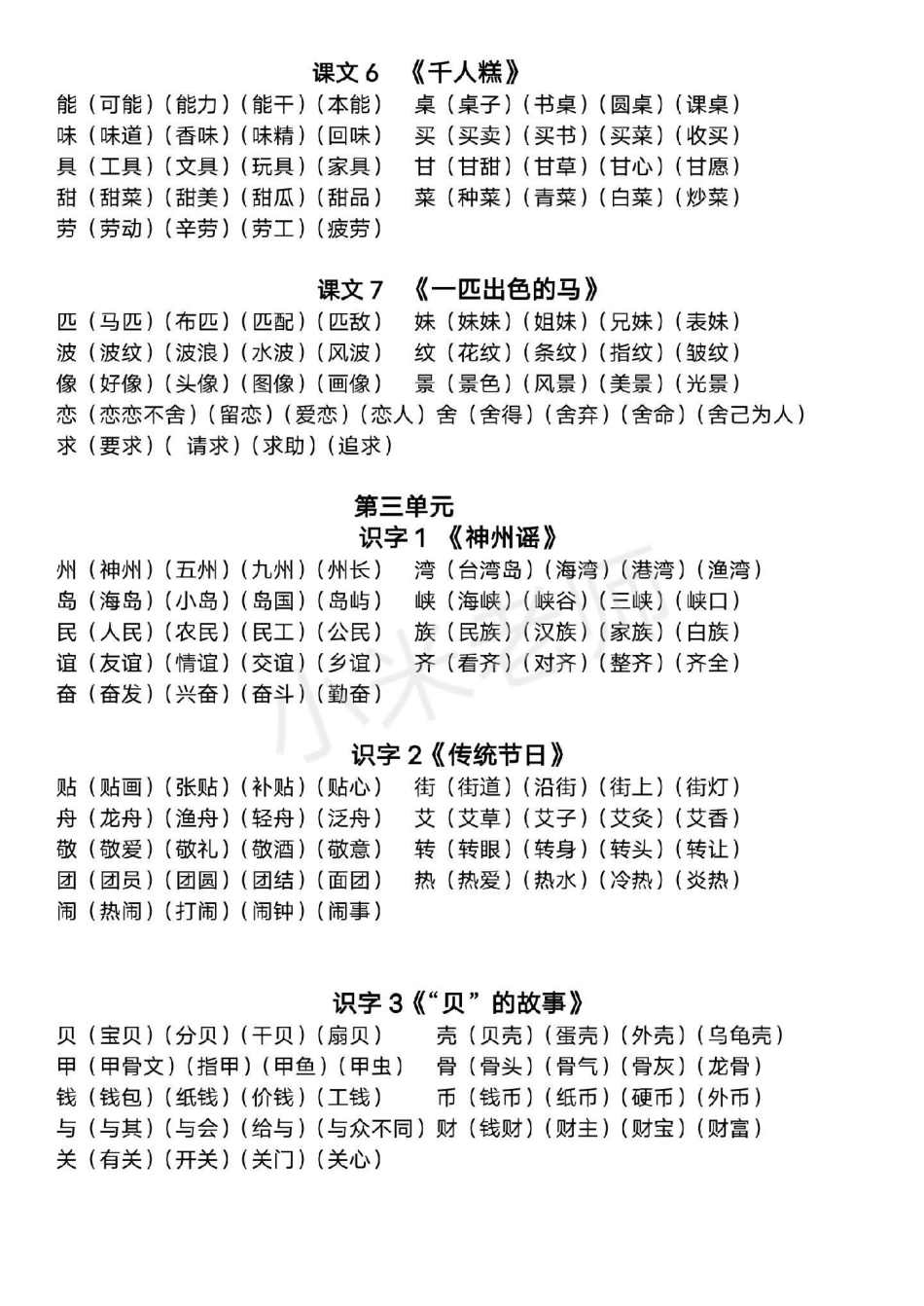 二年级下册语文生字组词 家长为宝贝保存.pdf_第2页