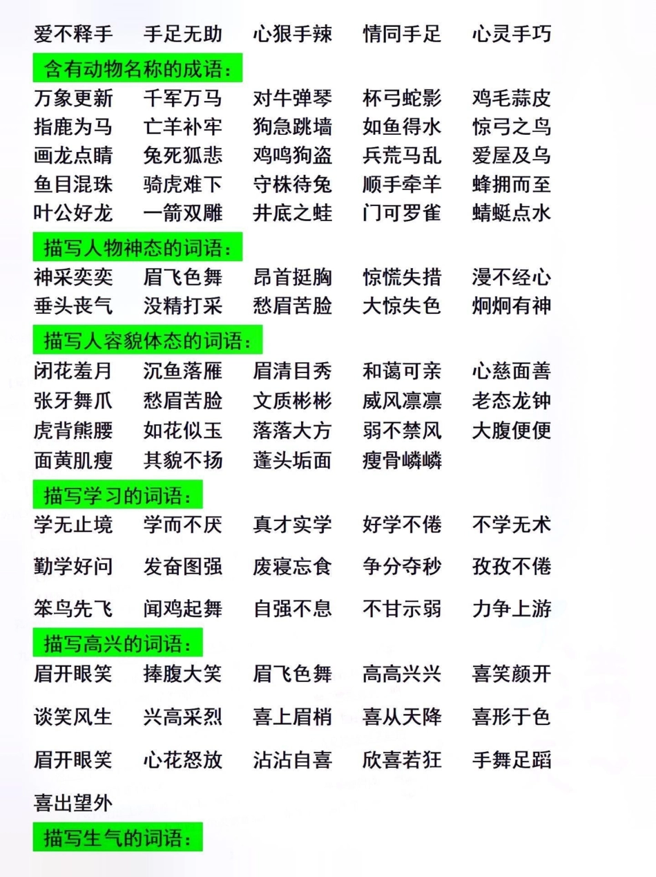 二年级下册语文重点词汇积累汇总。知识点总结 词语积累 小学语文知识点  二年级语文  热点 创作者中心.pdf_第3页