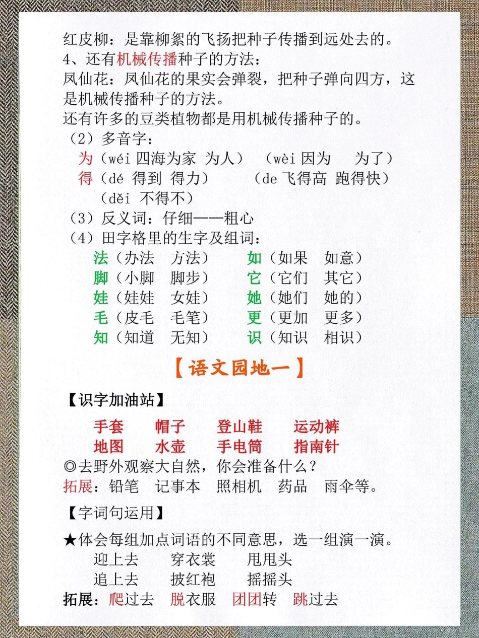 二年级语文上册全册课文重点归纳总结家长。二年级语文上册全册课文重点归纳总结家长收藏背起来二年级上册语文 知识点总结 词语积累 二年级语文上册知识归纳 小学语文知识点.pdf_第3页