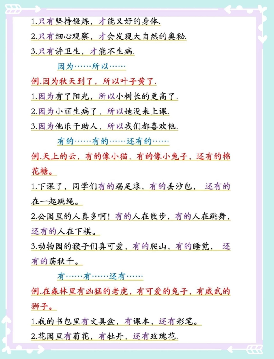 二年级语文上册重点句子仿写。二年级语文上册 语文 二年级语文上册知识归纳 句子仿写 二年级.pdf_第3页