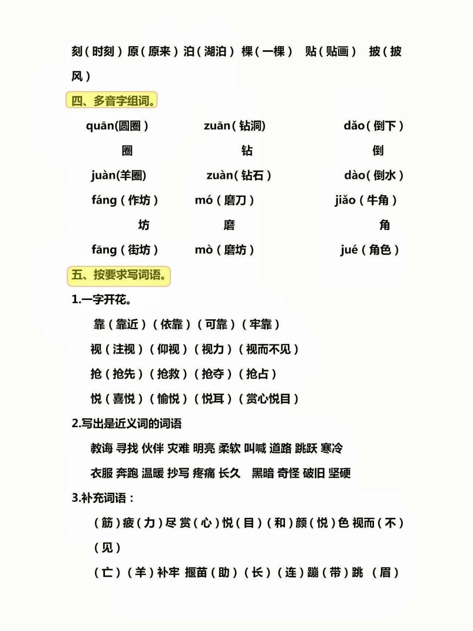 二年级语文下册第五单元知识点总结。二年级语文下册第五单元知识点总结二年级二年级语文下册 第五单元知识点总结.pdf_第3页