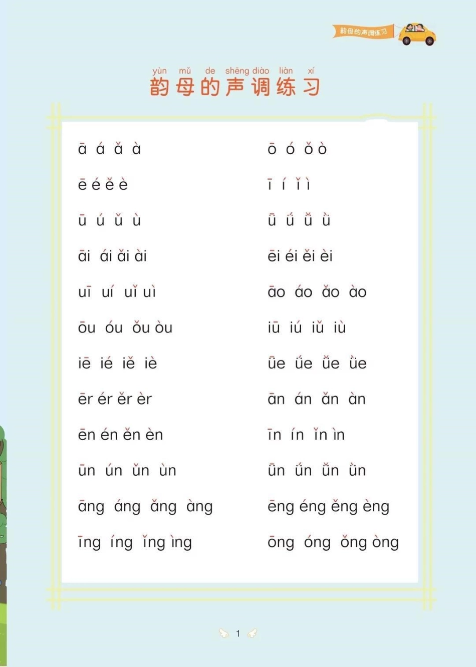 一年级上册拼音拼读专项训练暑假一定多练习。一年级教育 小学语文 学习.pdf_第1页