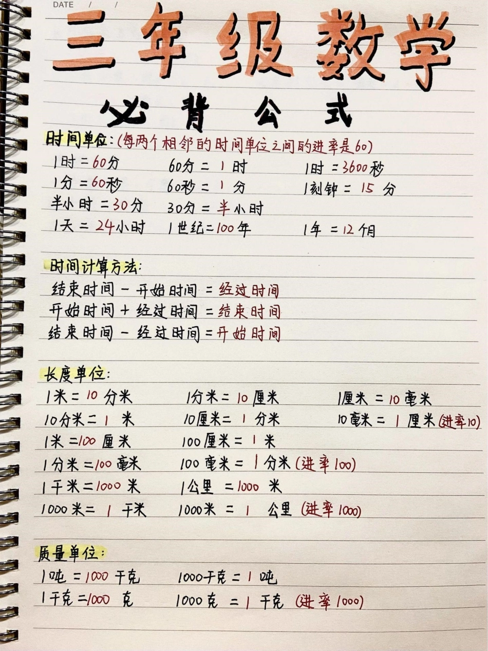 二升三是分水岭，三年级这些知识点一定要记牢知识点总结.pdf_第1页