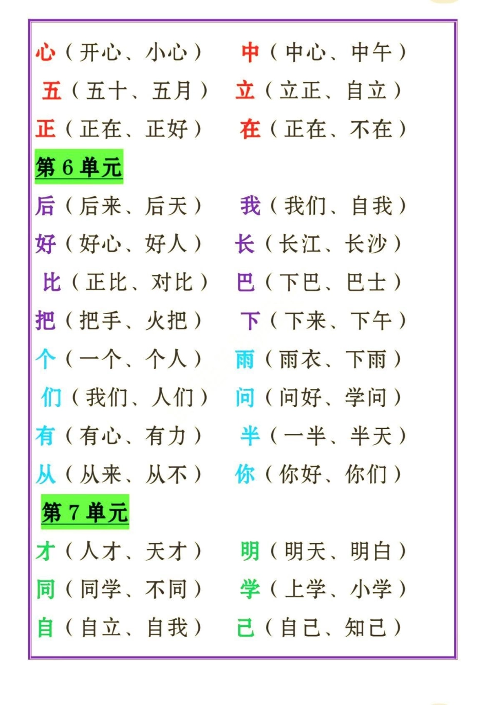 一年级上册语文基础重点大全。一年级  一年级上册 知识分享.pdf_第3页