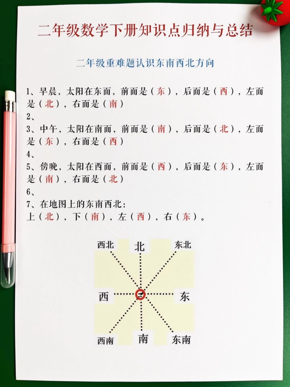 二年级数学下册重难点知识归纳，二年级整学期的重点考点都在这里，家长打印出来给孩子练习！二年级 二年级数学 二年级数学重点归纳.pdf_第2页