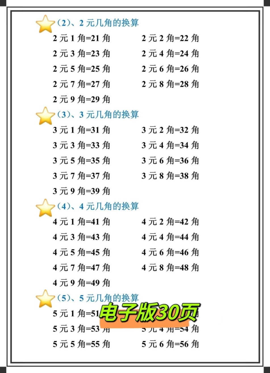 一年级下册数学认识人民币，人民币换算专项。马上学到人民币换算专项练习，认识人民币专项练习，多练多熟悉一年级 一年级数学 一年级下册认识人民币 人民币换算.pdf_第3页