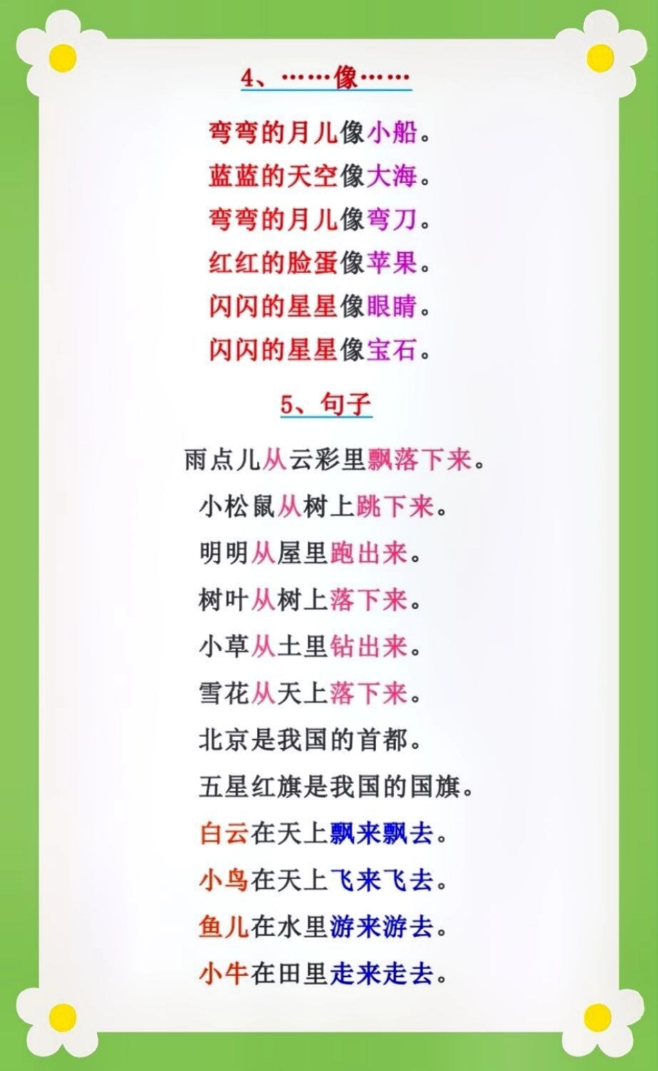 一年级语文词语积累汇总，必须收藏学习教育  知识点总结.pdf_第2页