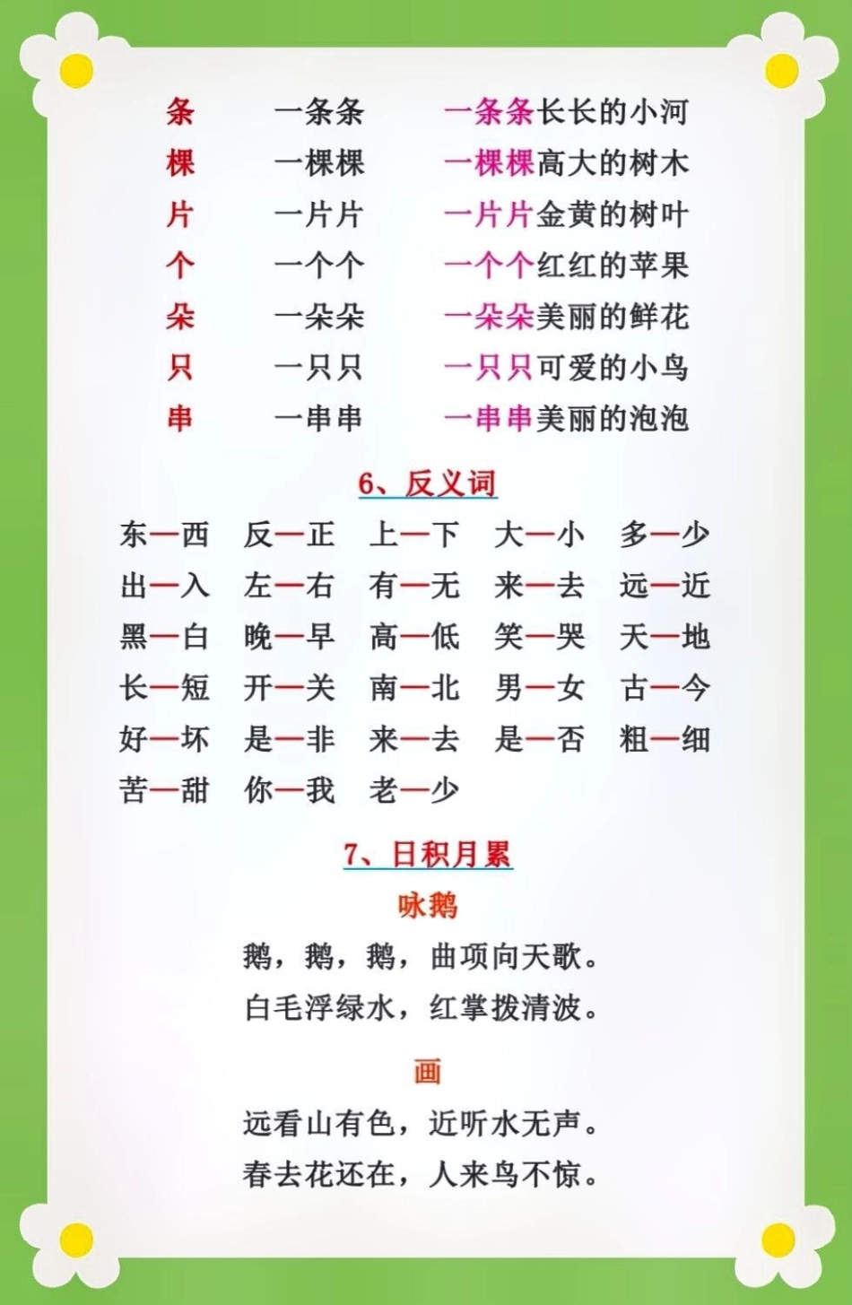 一年级语文词语积累汇总，必须收藏学习教育  知识点总结.pdf_第3页