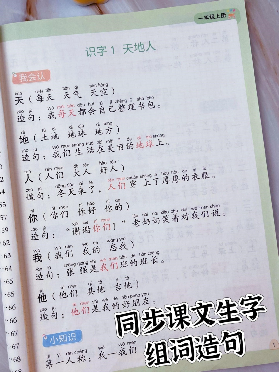 一年级语文同步课文生字组词造句本。仿写句子 语文 生字组词造句 同步生字 字词积累.pdf_第2页