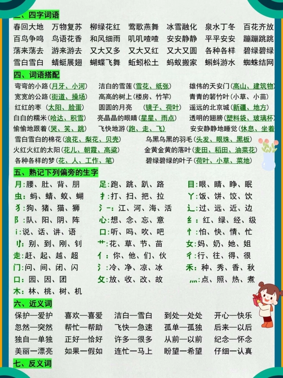 一年级语文下册全册复习资料汇总来啦！不必借光而行，你我亦是星辰 加油少年！关注我持续更新小学知识 知识点总结 一年级重点知识归纳 小学语文知识点 小学语文 热点 创作者中心.pdf_第2页