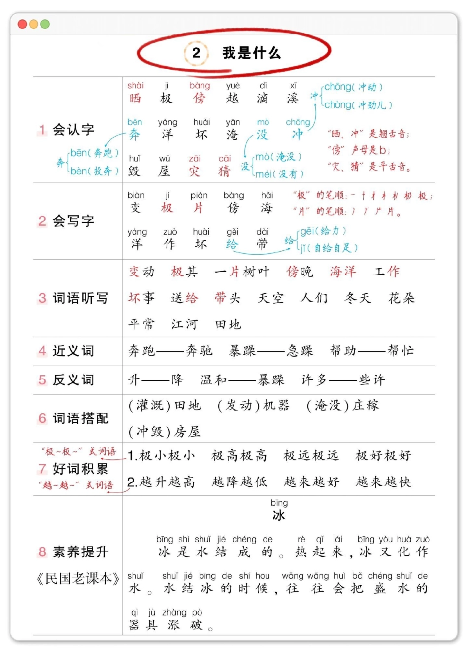 一升二暑假预习状元笔记必背清单。一升二 语文 暑假预习 暑假 学习资料分享.pdf_第3页