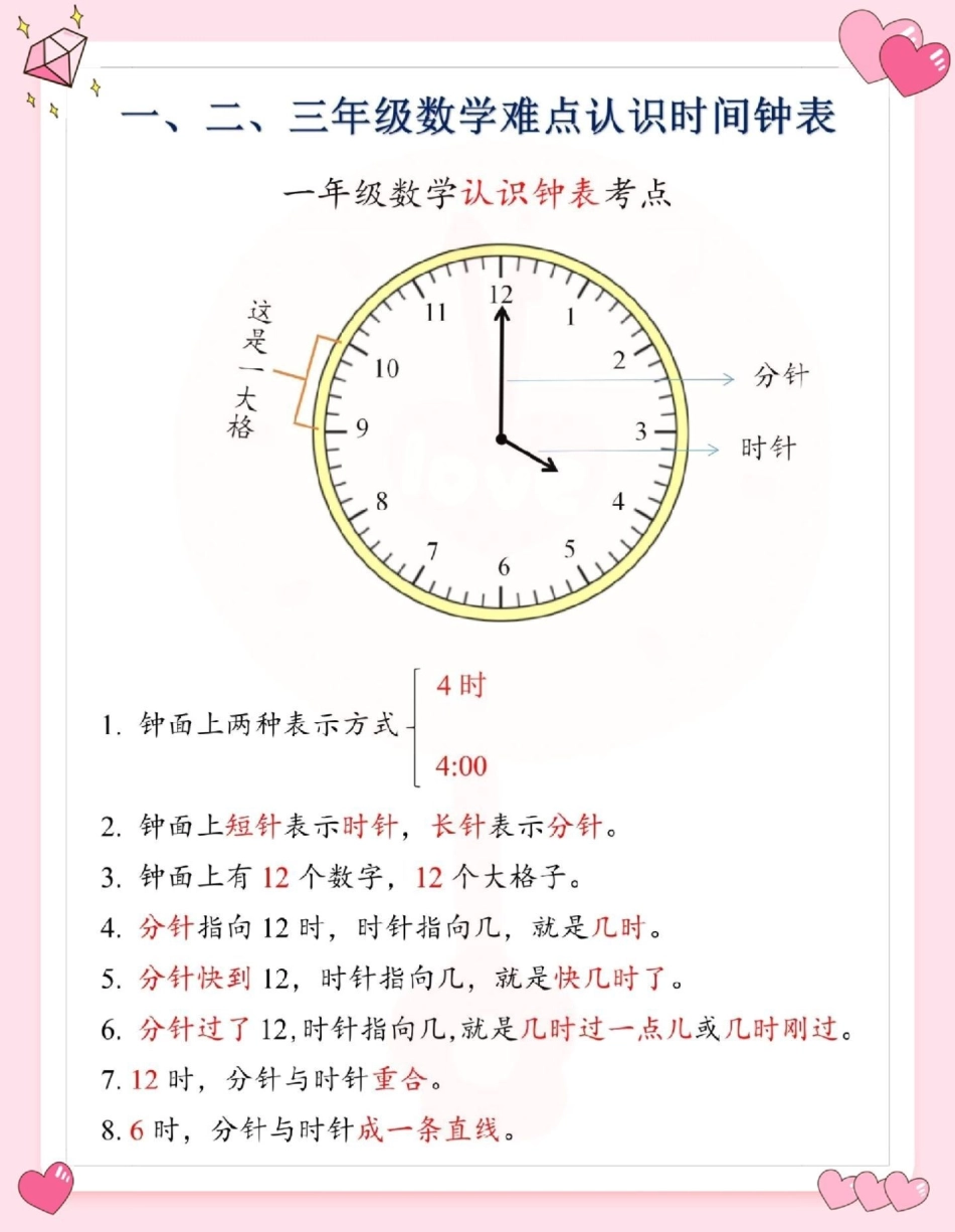一升二数学难点认识时间。一升二 数学 数学思维 认识时间 认识钟表.pdf_第2页