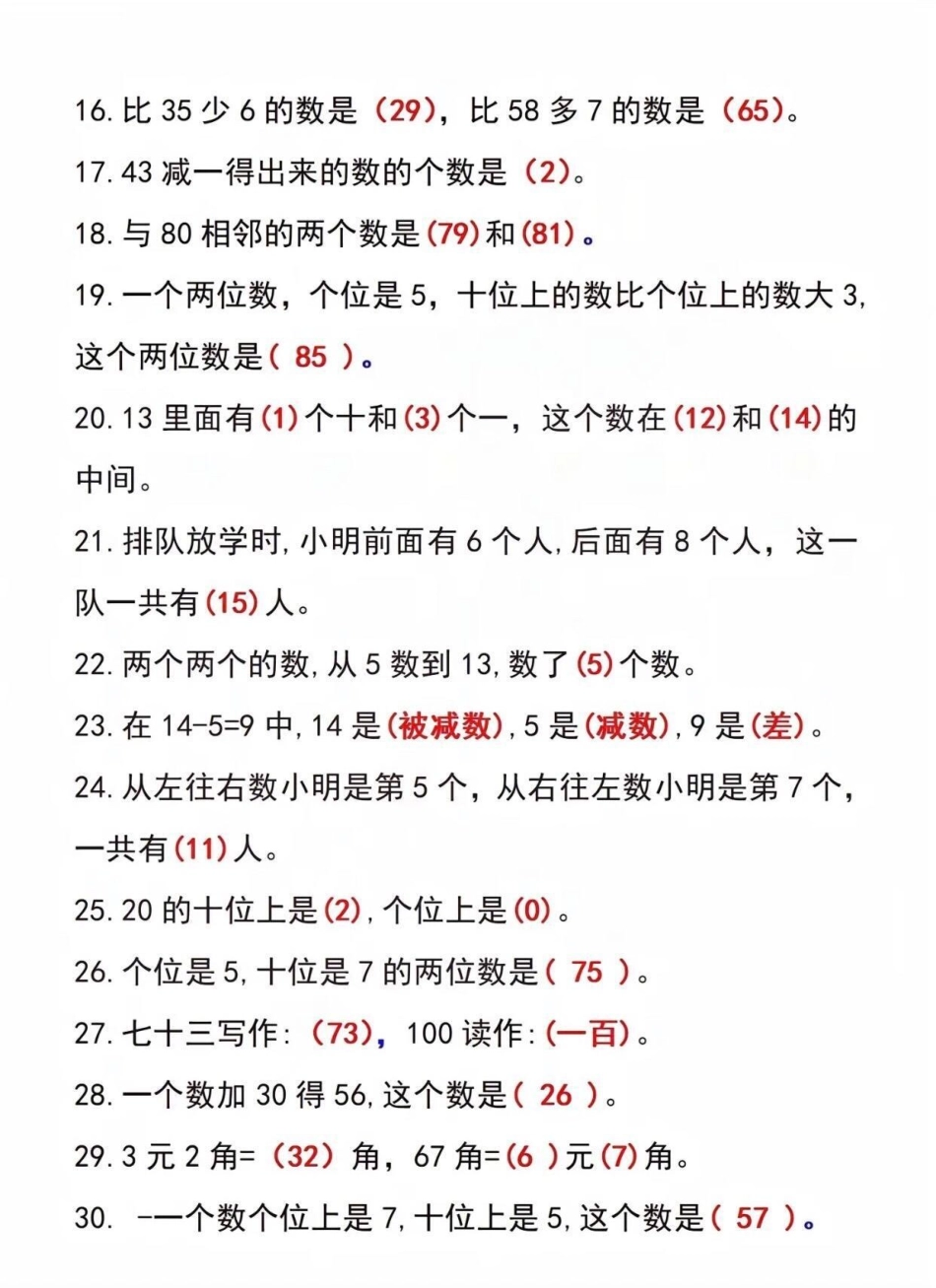 知识点总结 必考考点 一年级.pdf_第2页