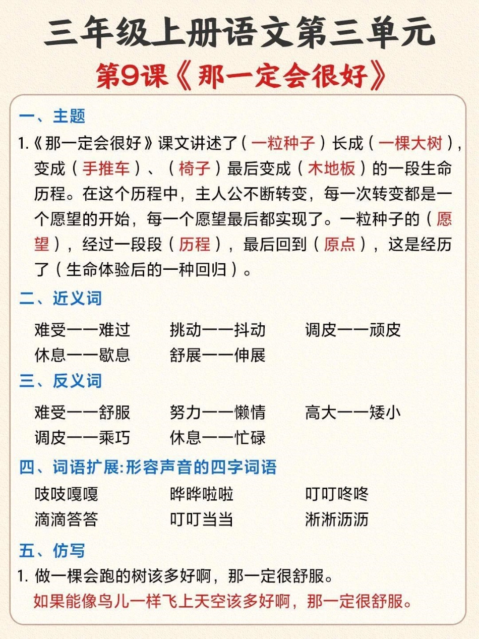 马上第三单元要考试了，赶紧收藏起来考考孩子们吧小学语文 知识点总结 三年级上册语文.pdf_第2页