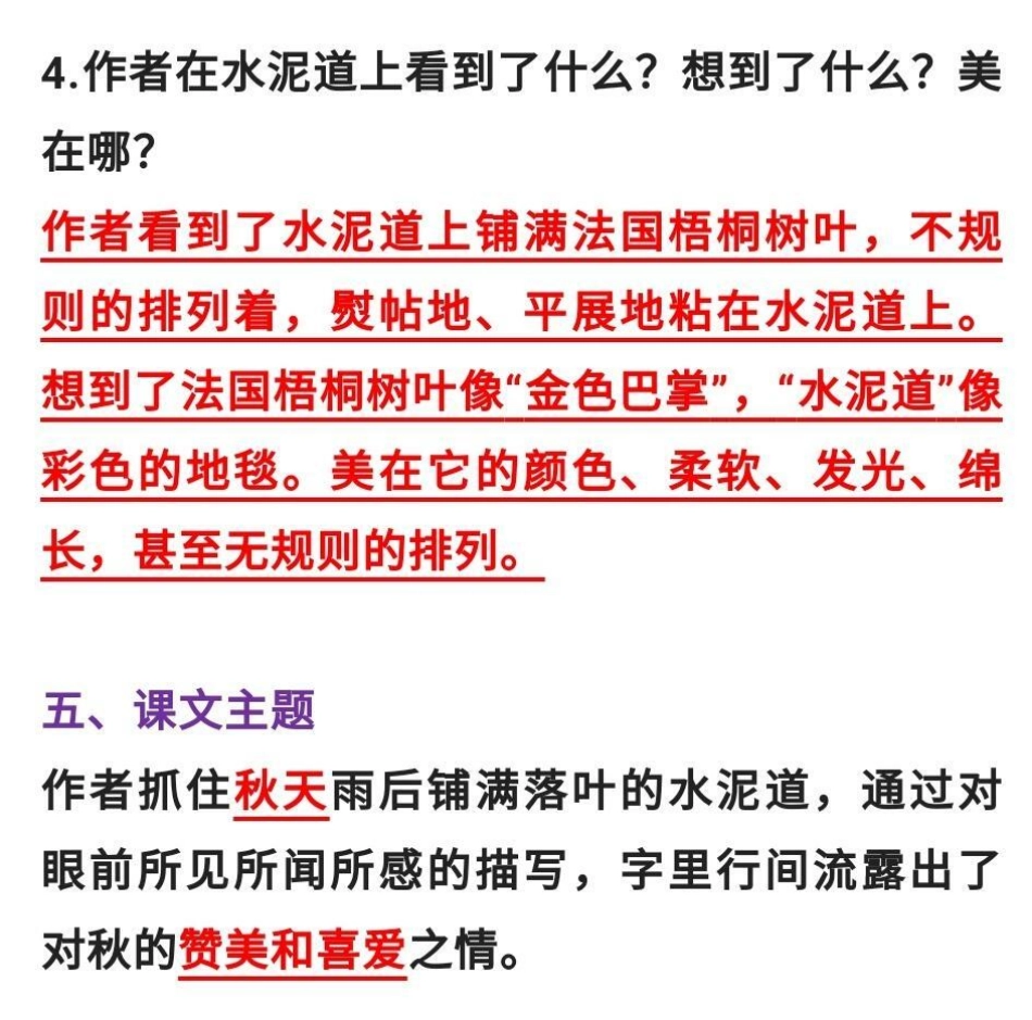 三年级上册语文《铺满金色巴掌巴掌的水泥》三年级语文必考考点 重点知识汇总词语搭配 句子 课文主题归纳中心思想 创作者中心 热点宝 电子版学习资料.pdf_第3页