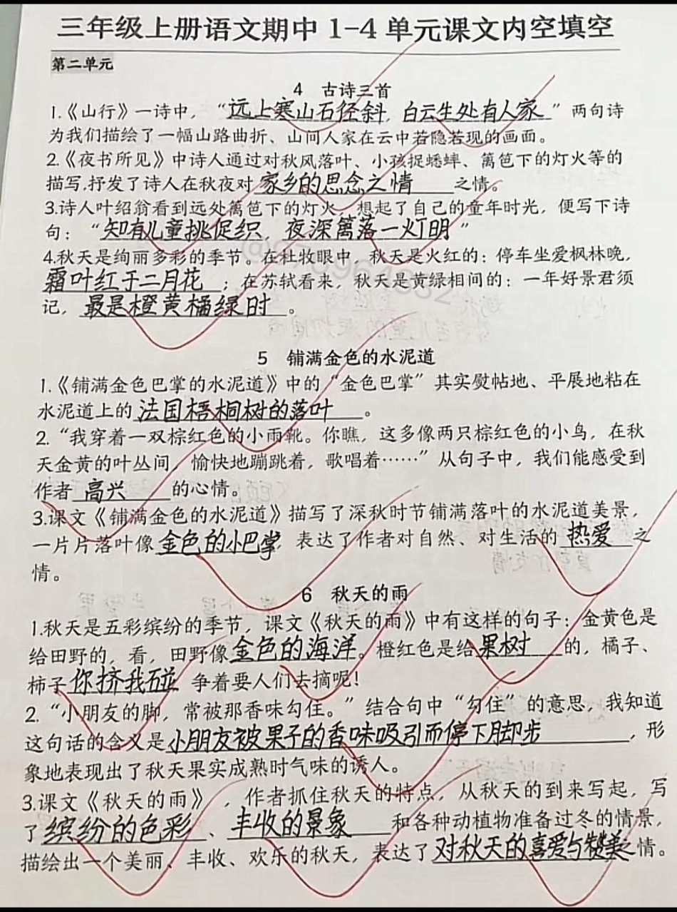 三年级上册语文期中复习。三年级 期中考试 必考考点 三年级上册语文 语文.pdf_第2页