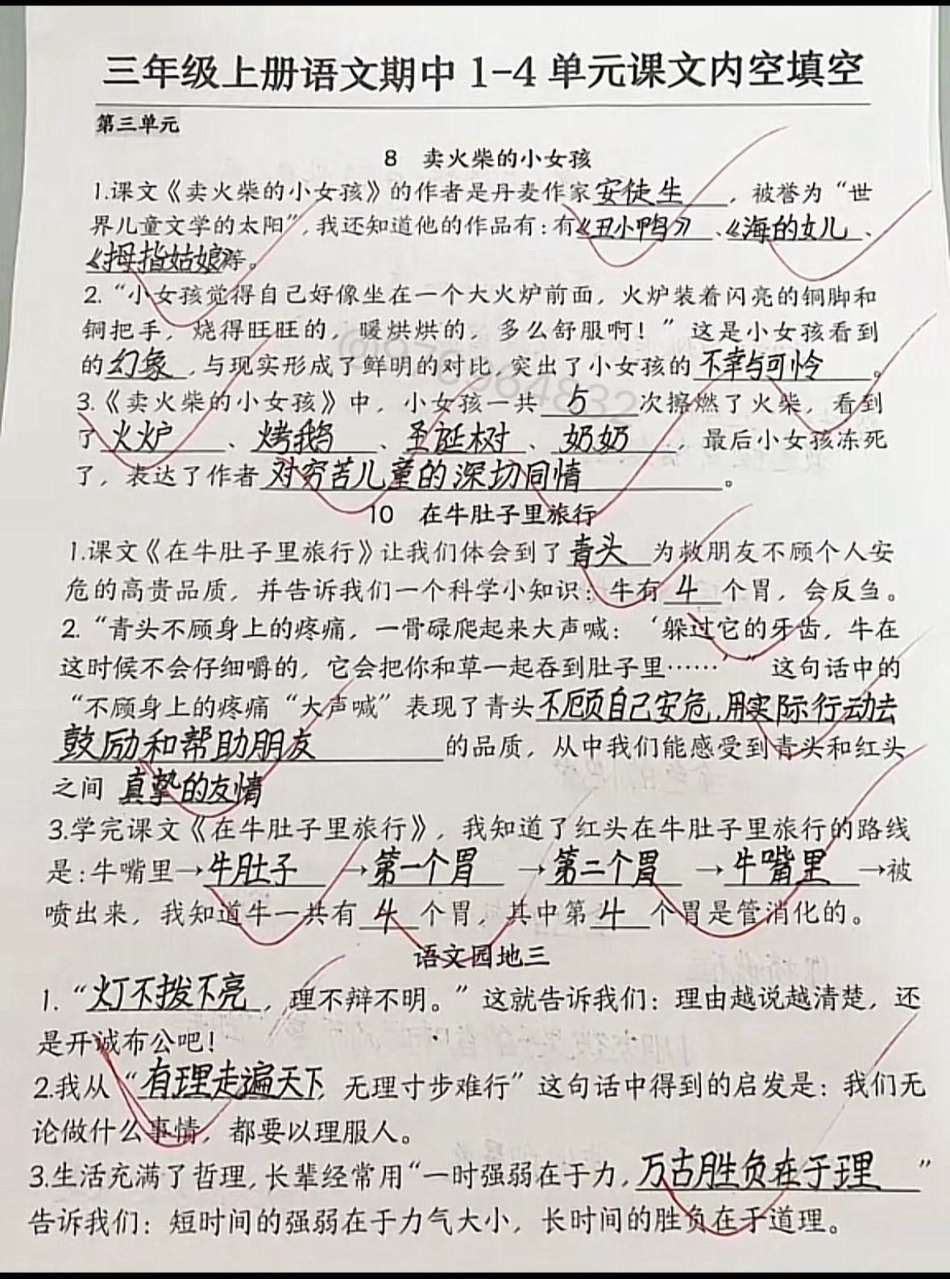 三年级上册语文期中复习。三年级 期中考试 必考考点 三年级上册语文 语文.pdf_第3页