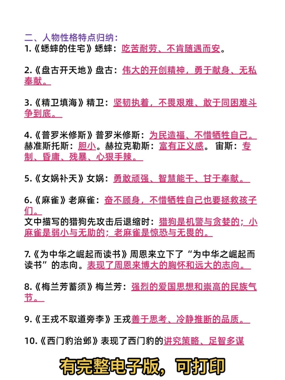 四年级上册语文1-8单元知识梳理。被问爆了的四年级上册全册重点汇总，全力备战期中考试，不丢基础分，赶快打印给孩子学习来吧！四年级语文四年级语文上册 知识点总结期中复习 - 副本.pdf_第3页