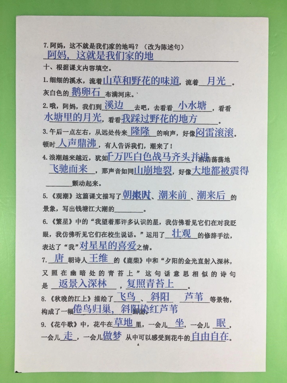四年级上册语文第一单元基础知识测试卷。四年级 四年级上册语文 小学语文 第一单元测试卷 四年级语文.pdf_第3页