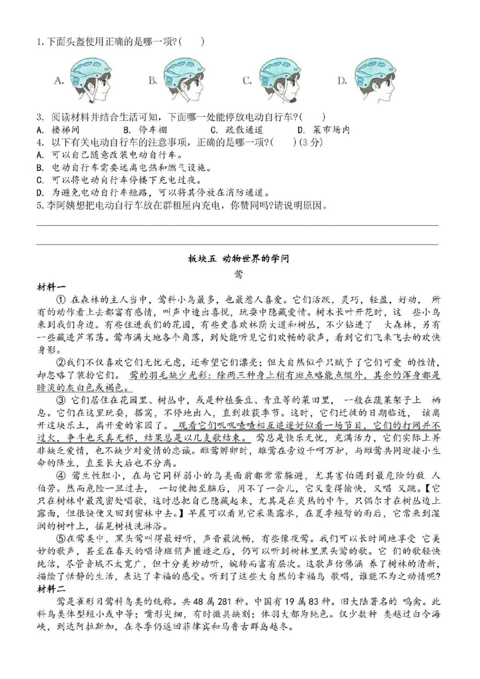 五年级上册语文第五单元练习五年级上册语文.pdf_第3页