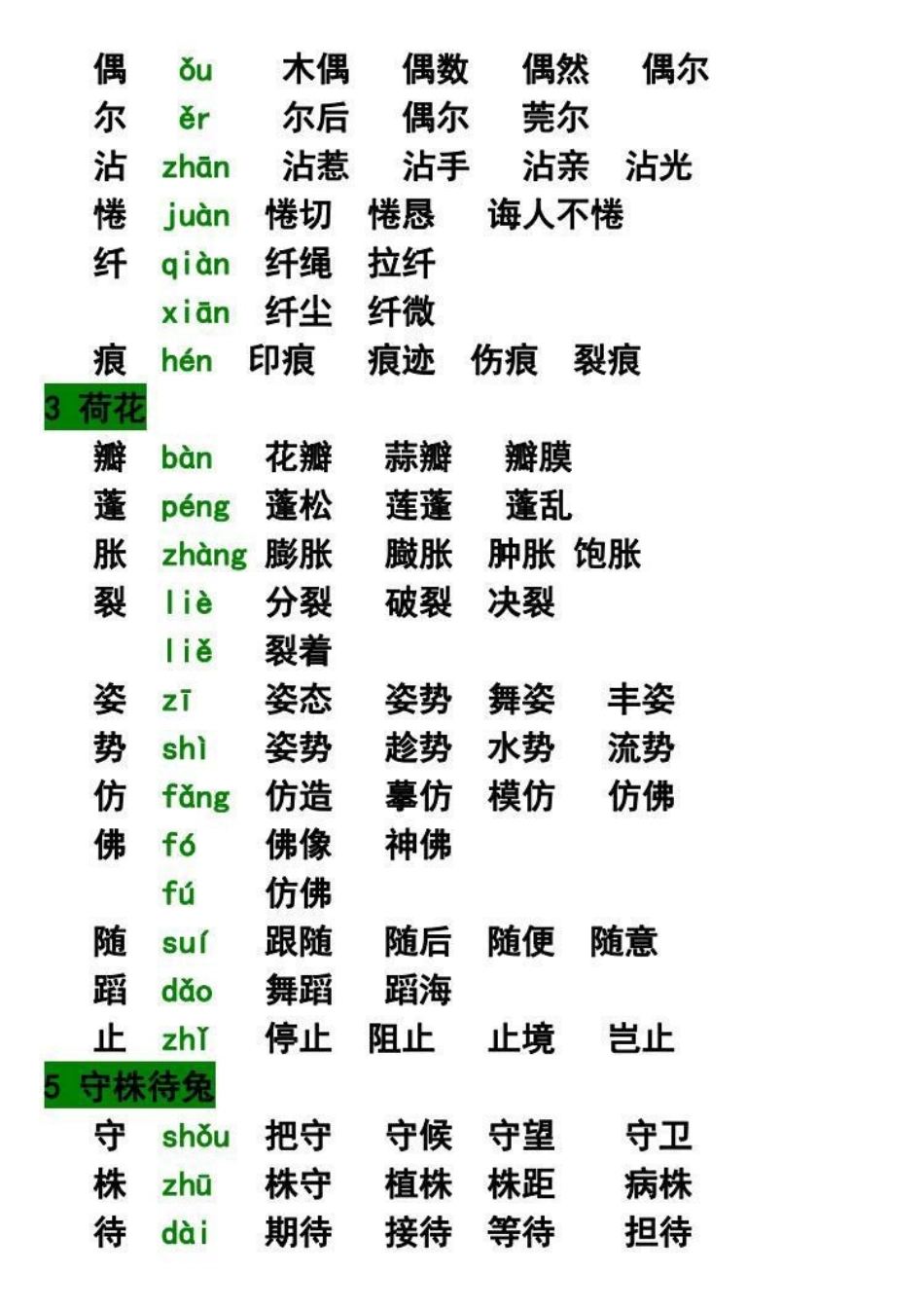 三年级下册语文1-4单元生字及组词汇总 知识点总结  小学语文 必考考点.pdf_第2页