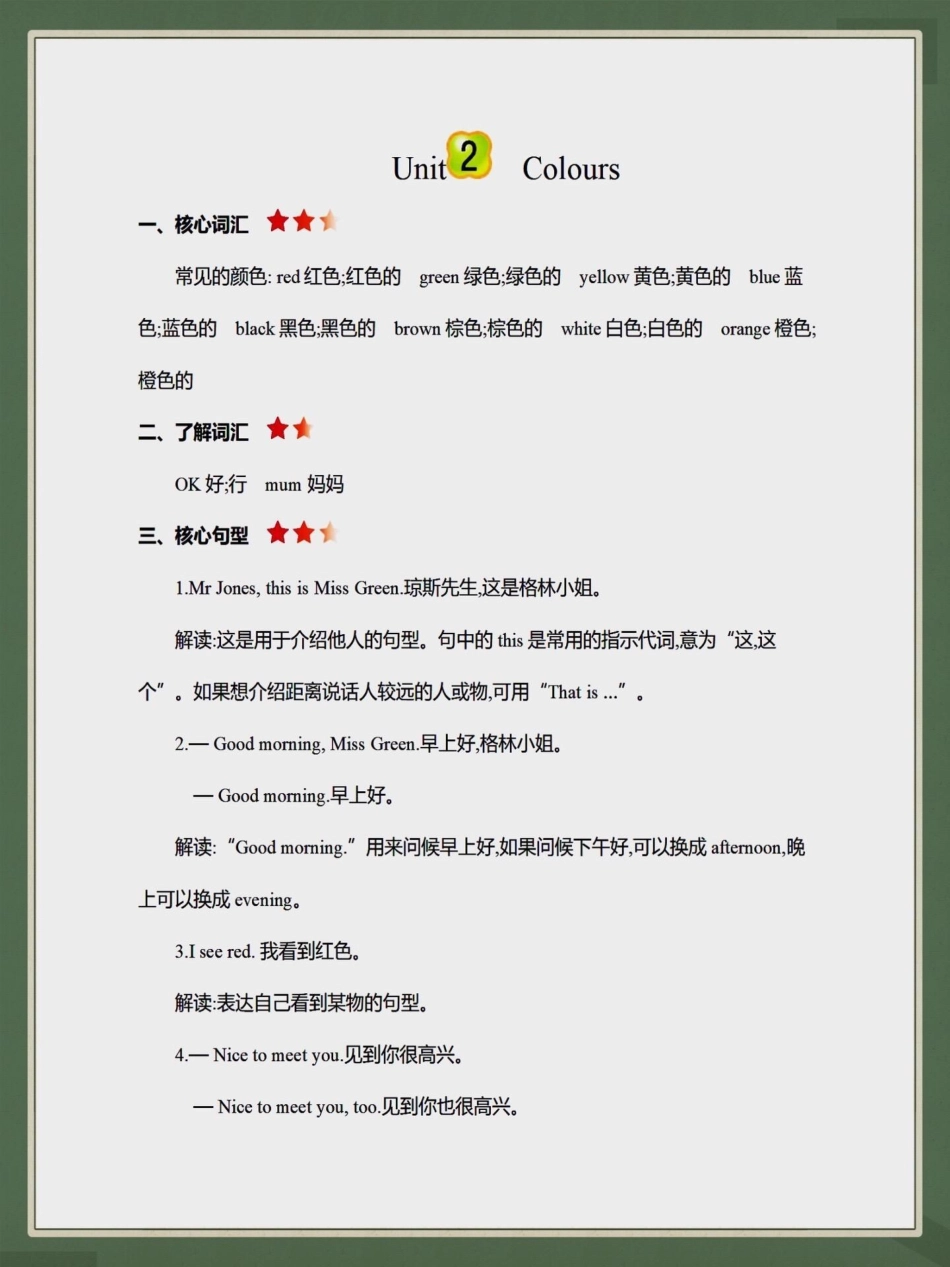 三年级英语上册重点知识归纳。三年级英语上册 重点知识点 知识点归纳 三年级 学霸秘籍.pdf_第2页